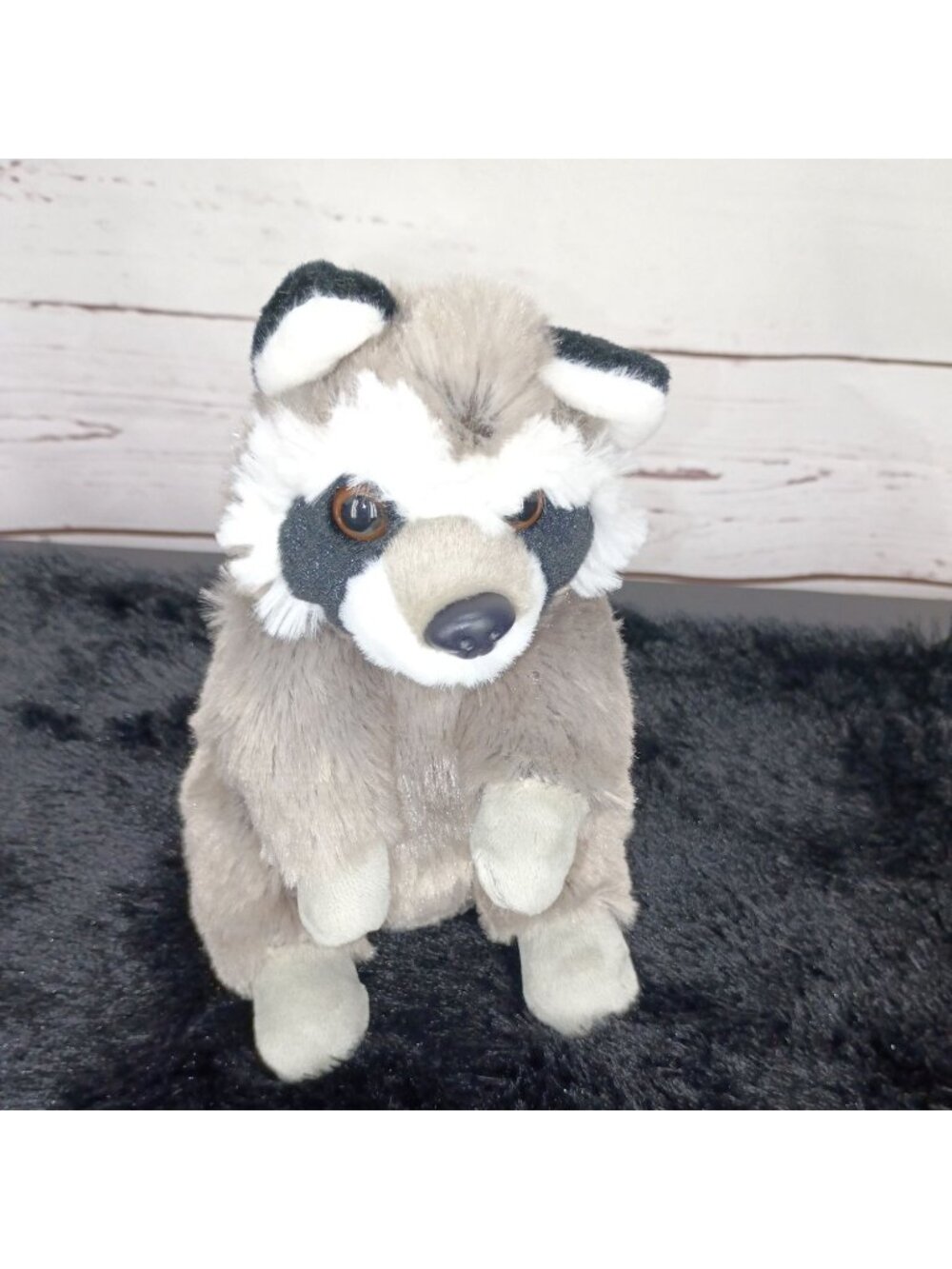 Wild Republic Plush Raccoon Cuddlekins 11" Soft Stuffed Toy Masked Gray Plush